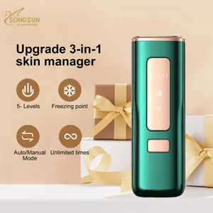 SONGSUN FY-B505AG/AL IPL Hair Removal Device for Women & Men, Ultra-Fast 0.2s Light, 999990 Flashes, Cooling, Portable, Effective in 2 Weeks, Perfect for Christmas, Valentine's Day, New Year Gifts