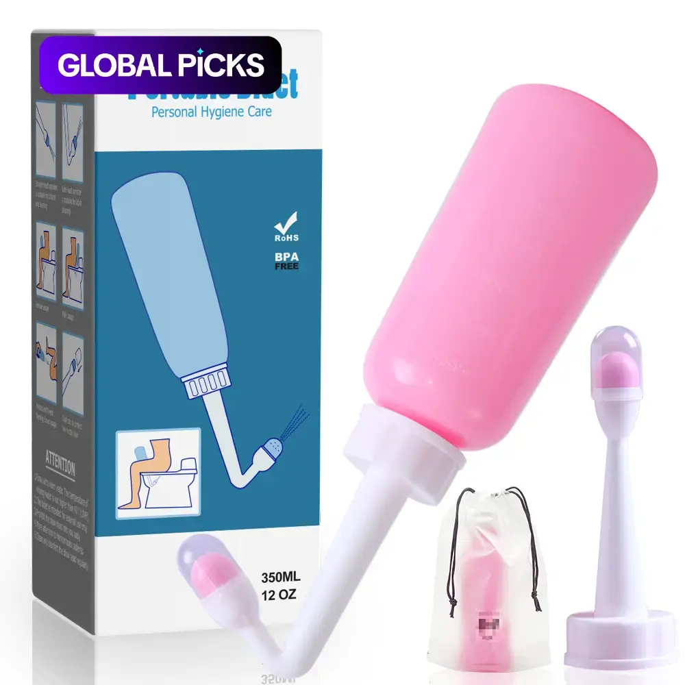 Portable Travel Bidet, 12 oz Handheld Peri Bottle for Postpartum Care and Personal Hygiene #GLOBAL PICKS