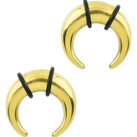 316L Gold PVD Metal Coating Stainless Steel Hair Pinchers, Shiny Daily Wear Fashion Hair Accessories