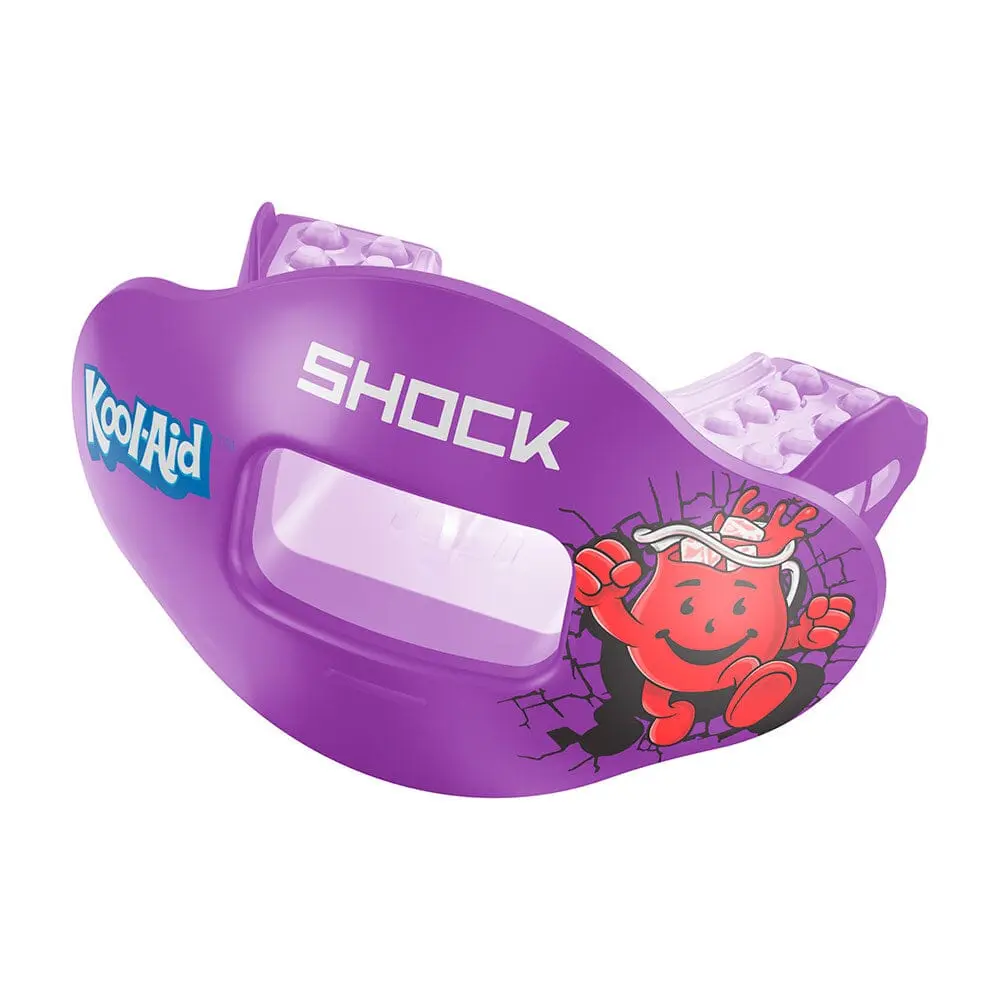 Shock Doctor Kool-Aid Max AirFlow Football Mouthguard for Sports - Extra-Large Breathing Channel & Instant Fit Shock Doctor Kool-Aid Max AirFlow Football Mouthguard for Sports - Extra-Large Breathing Channel & Instant Fit