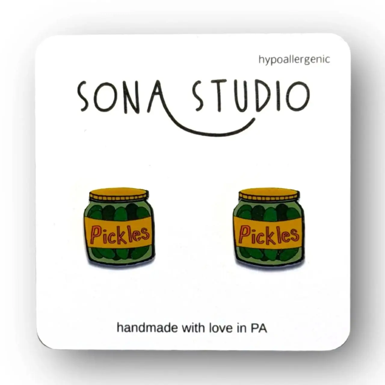 Pickle Jar Earrings