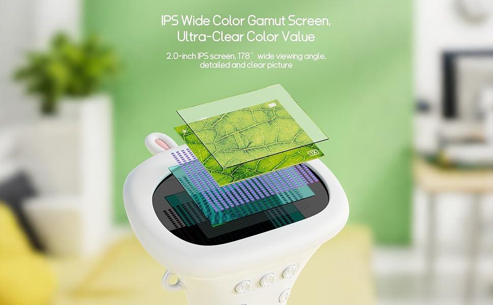 Microscope for Kids, SKYBASIC 2" IPS Screen 1000X Handheld Digital Microscopes HD Pocket Portable Mini USB Microscope Camera, PC Compatible, Science Edu Fun Birthday Gifts Toys for Children Students