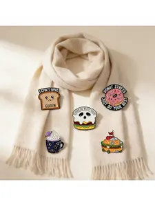 Food Meme Brooches, Cute Pin For Jacket Bag Hat, Funny Enamel Pin, Humor Lapel Badges, Clothing Backpack Hat Decoration, Food Lover Gift, Pin Jewelry Accessories, Fashion Accessory