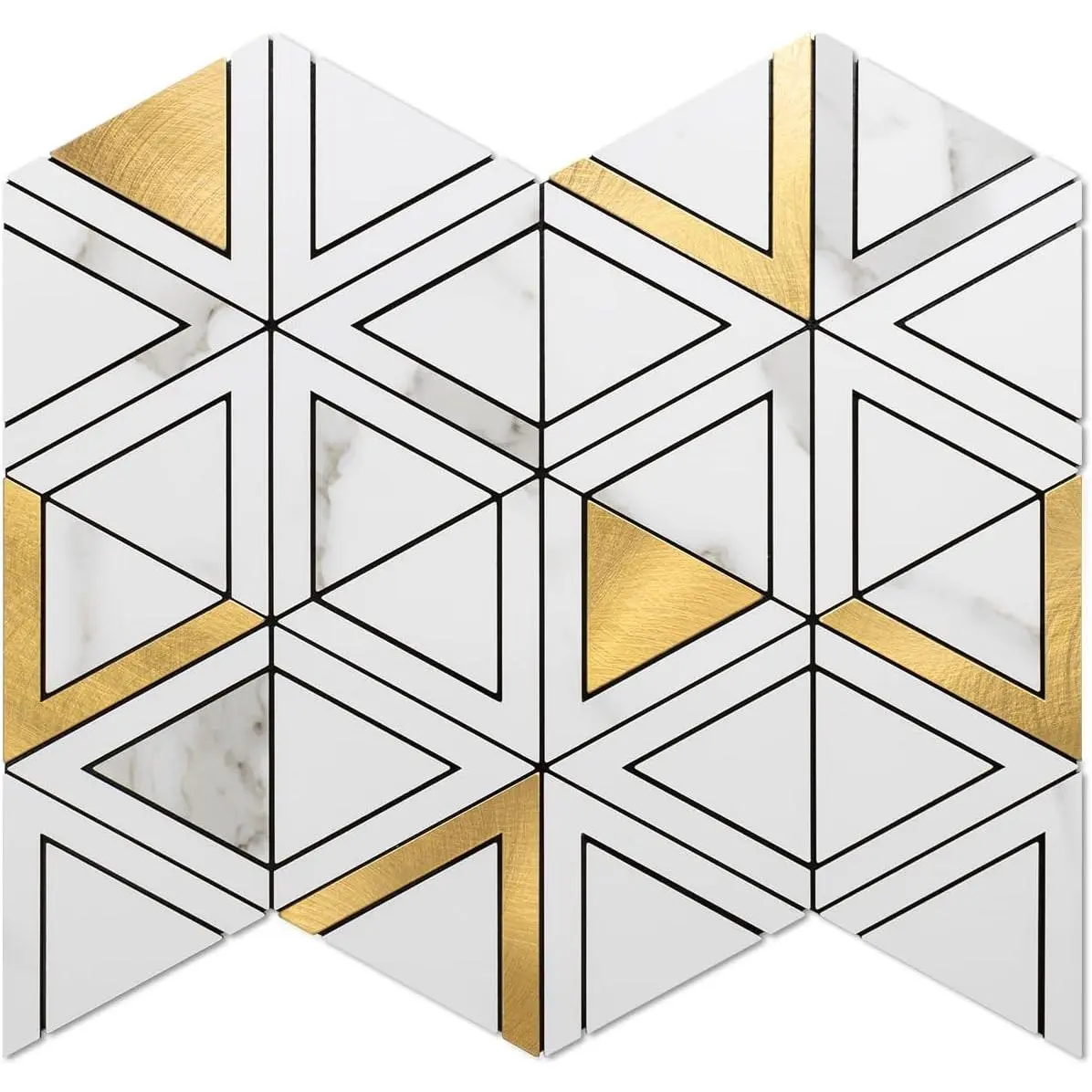 White Marble and Gold