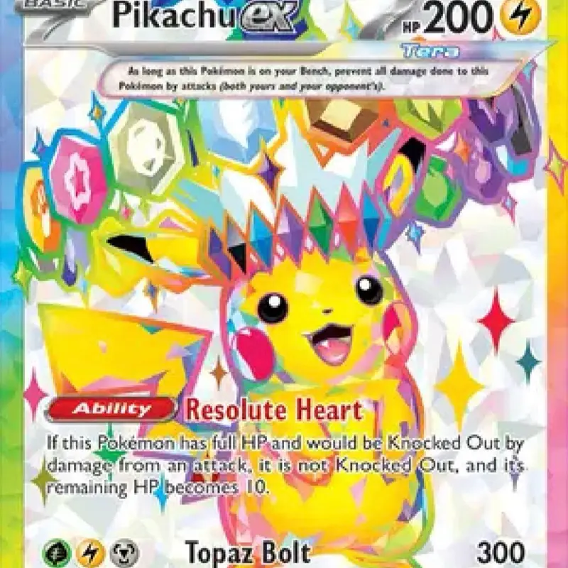 Pikachu EX Ultra Rare 219/191 from Scarlet and Violet; Surging Sparks