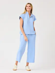 Sabrina Cropped Pants | Blue