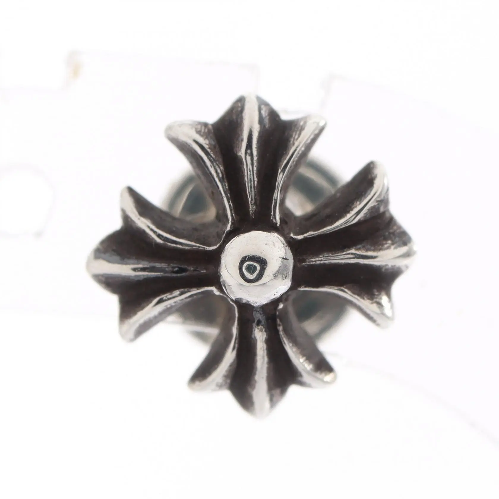 Pre-owned Chrome Hearts Sterling Silver 925 (Ag925) Small Leather Goods CH Plus Silver925 Earring