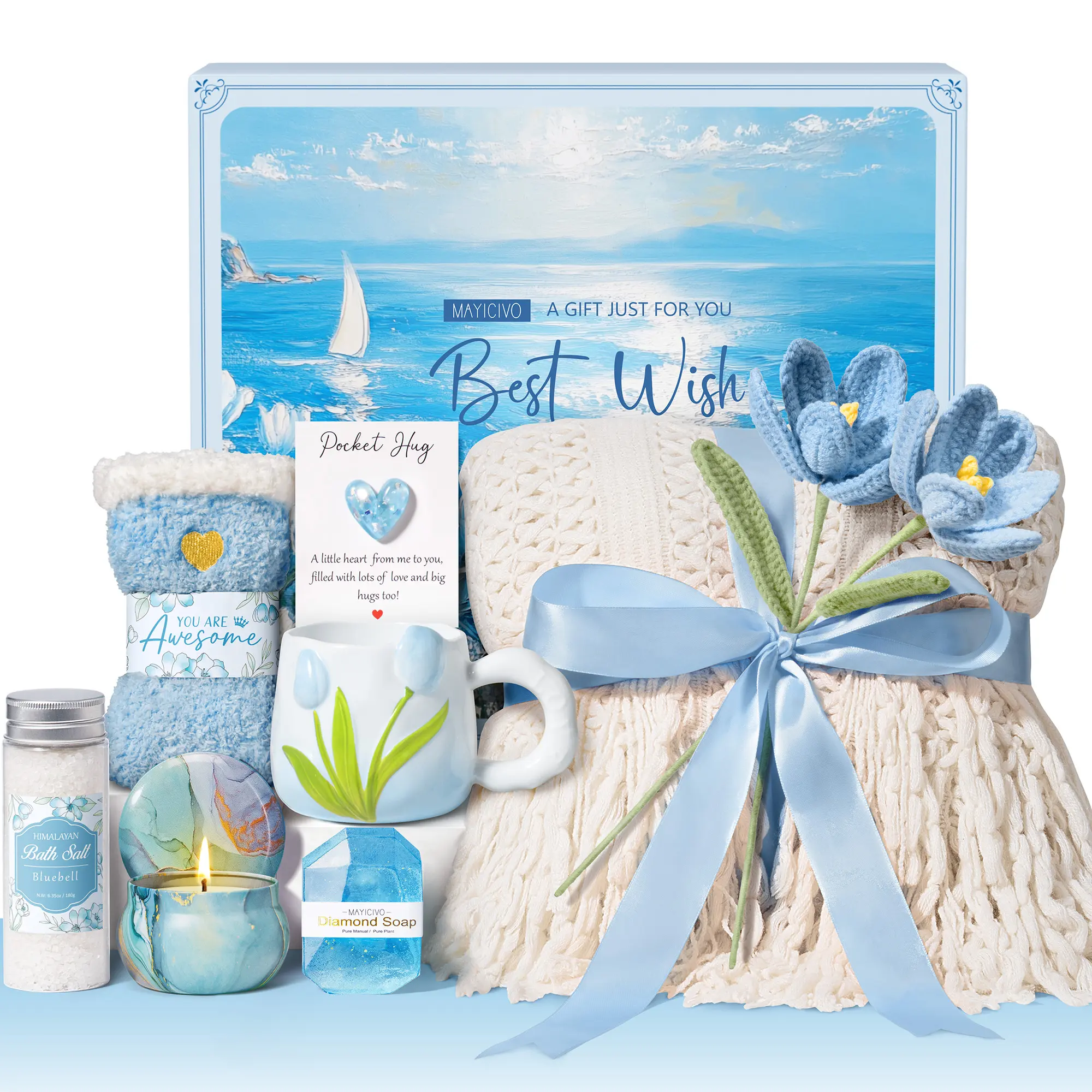 Bluebell（handmade crocheted tulips）