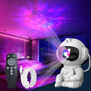 Astronaut Northern Lights Projector for Bedroom with Remote,8 Modes 360°Adjustable Christmas Star Projector for Home Room Decor,Aurora Light Projector Gifts for Adults