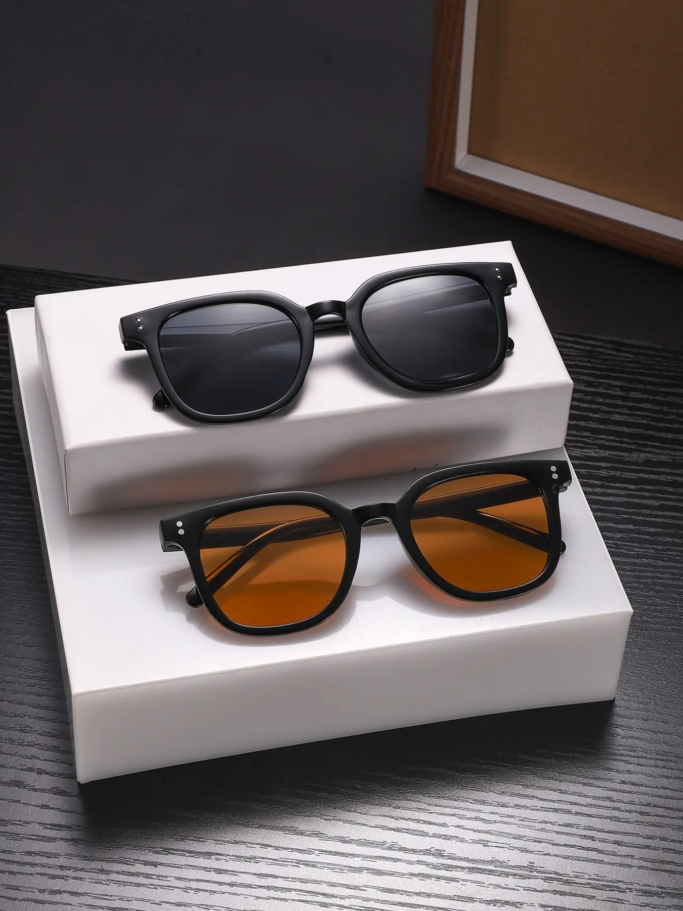 Men's Square Frame Sunglasses, Classic Lightweight Frames, Fashion Colored Lenses, Comfortable Fit, Ideal for Daily Commute, Fashionable Sunglasses, All Seasons, UV Protection, Lightweight Durable Sunglasses