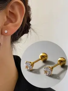 3 Pairs Shiny Ear Bone Studs, Super Sparkling Style Earrings, New Trend 2026, Alloy Material, Unisex, All Seasons