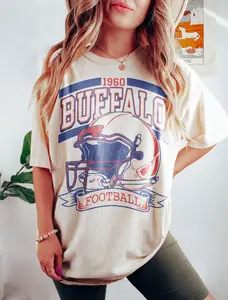 [Sale Up To 50%] Vintage 90s Buffalo Football Vintage Sweatshirt Tee, Buffalo Bill Crewneck Sweatshirt,Buffalo New York,Buffalo Bill Fan Gift Sunday Football, Trending USA Cotton Fabric