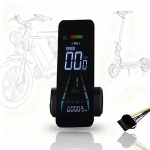 F4 Electric Bicycle LCD Display, NFC Unlock Support, Fits E-Scooters & E-Bikes, 18v-60v Universal, Christmas Gift Idea
