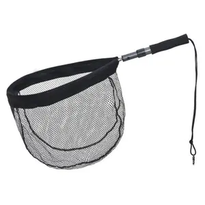 212 MAIN Adamsbuilt ABEXRTN15 Rubberized Fishing Net - 15 in Trout Fishing Gear, Adjustable Size, Extendable Length, Aluminum Frame, Removable Teardrop-Shape Net