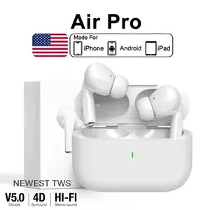 Original Air Pro 5 TWS Max Wireless Bluetooth Earphones In-Ear Earbuds Sports Noise Cancelling Headset For Apple iPhone Headphones