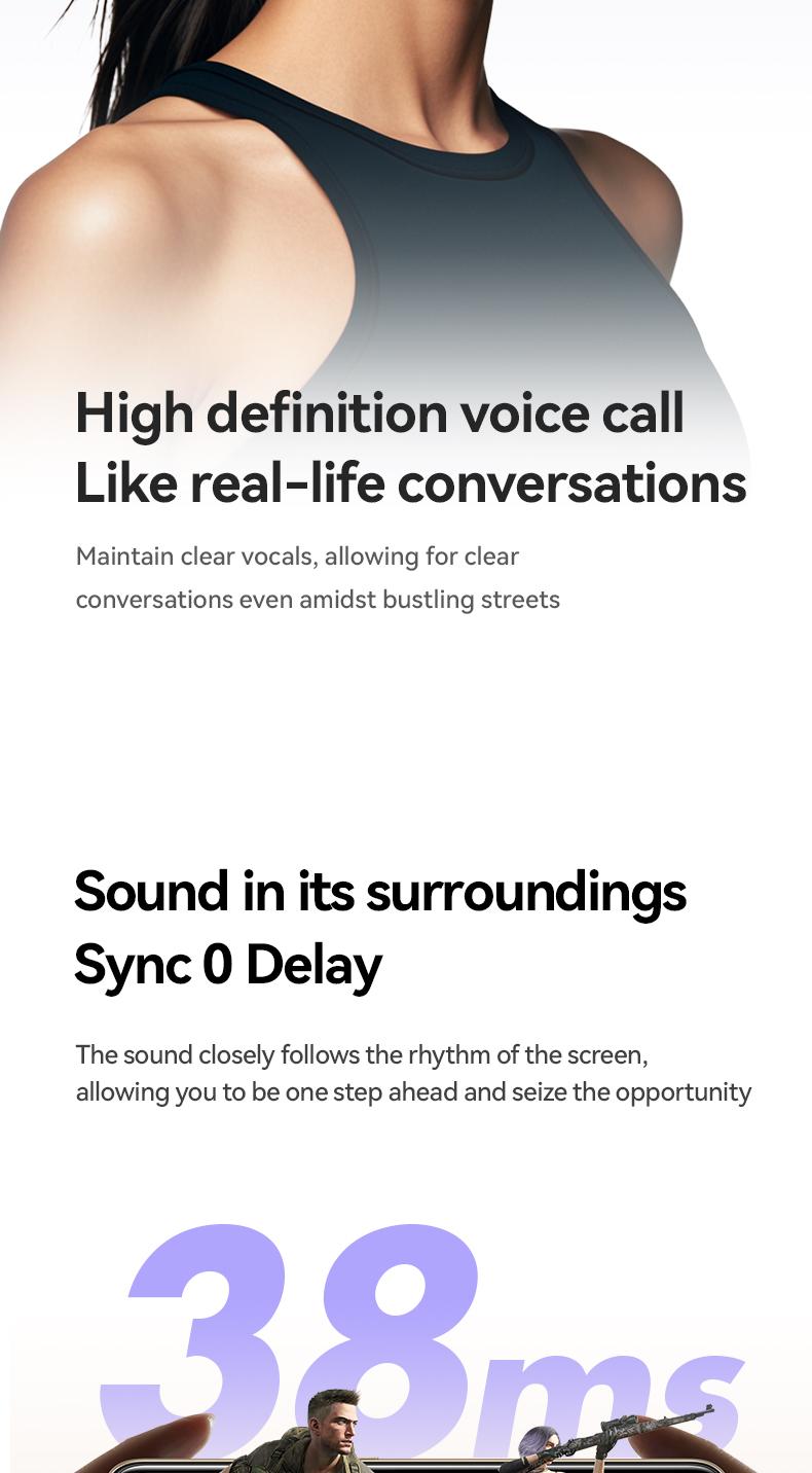 Clip-On Earbuds Gen 3, Open-Ear Wireless Bluetooth 6.0 Headphones with Mic, Secure Fit for Small Ears & Glasses Wearers, 50H Playtime, ENC, IPX5 Waterproof Sport Ear Buds