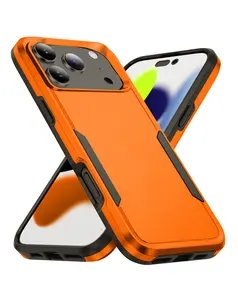 Dual Layer Shockproof Case - Orange for iPhone 17 Pro Max