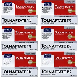 6 Antifungal Foot Cream Tolnaftate 1% Compare to Each 1 oz