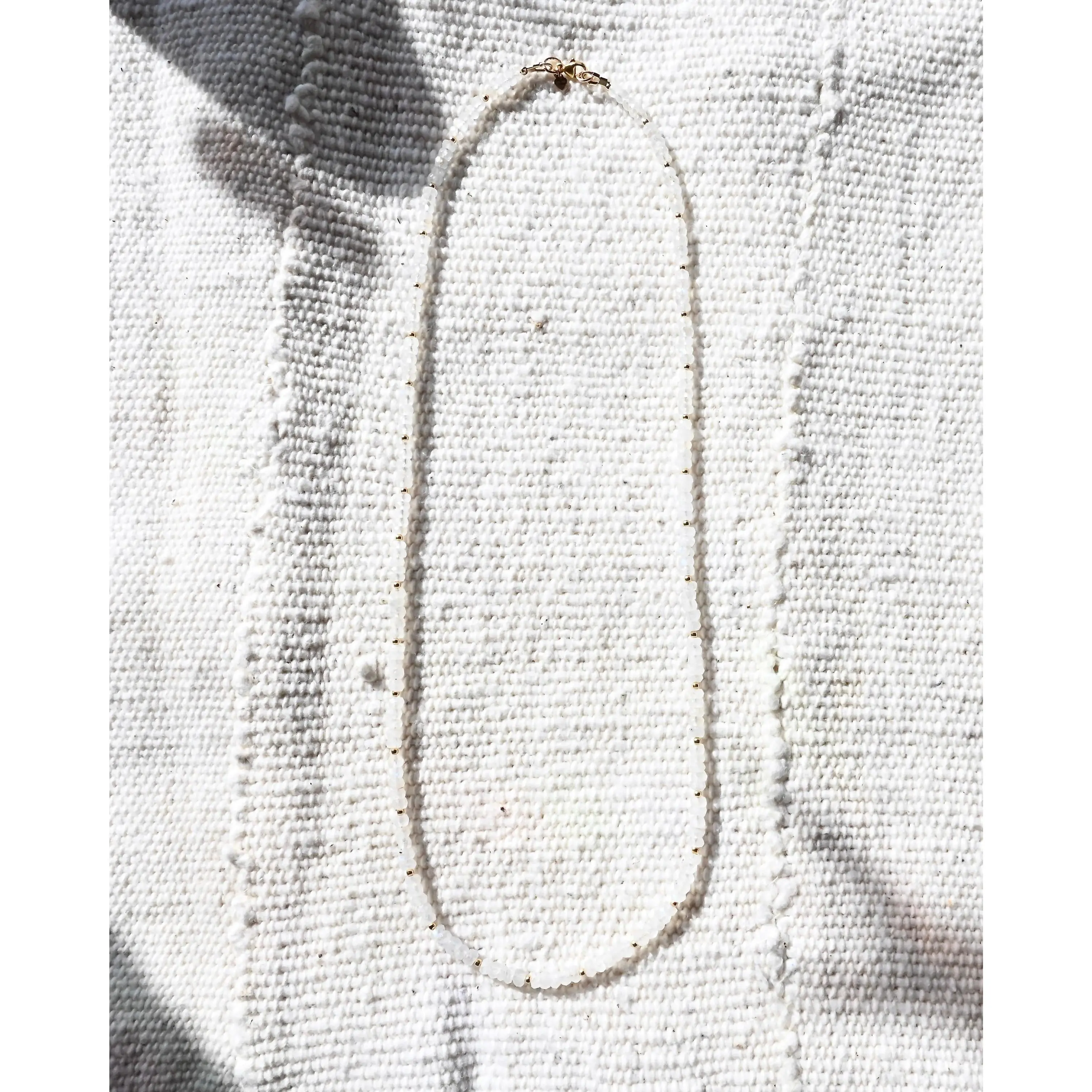 Marin Rainbow Moonstone Necklace - Elegant Design with Moonstone Stone and Colorful Elements