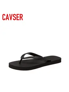 Men's Summer Fashion Slip-On Flip Sandal Sandals, Plain Color Simple Design, Anti-Slip Beach Slippers, Comfortable Flat Sole Footwear