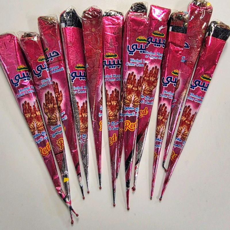 Henna Cone Mehndi Temporary Tattoo - Herbal & Safe Formula for Vibrant Designs - Perfect for Festivals & Special Occasions