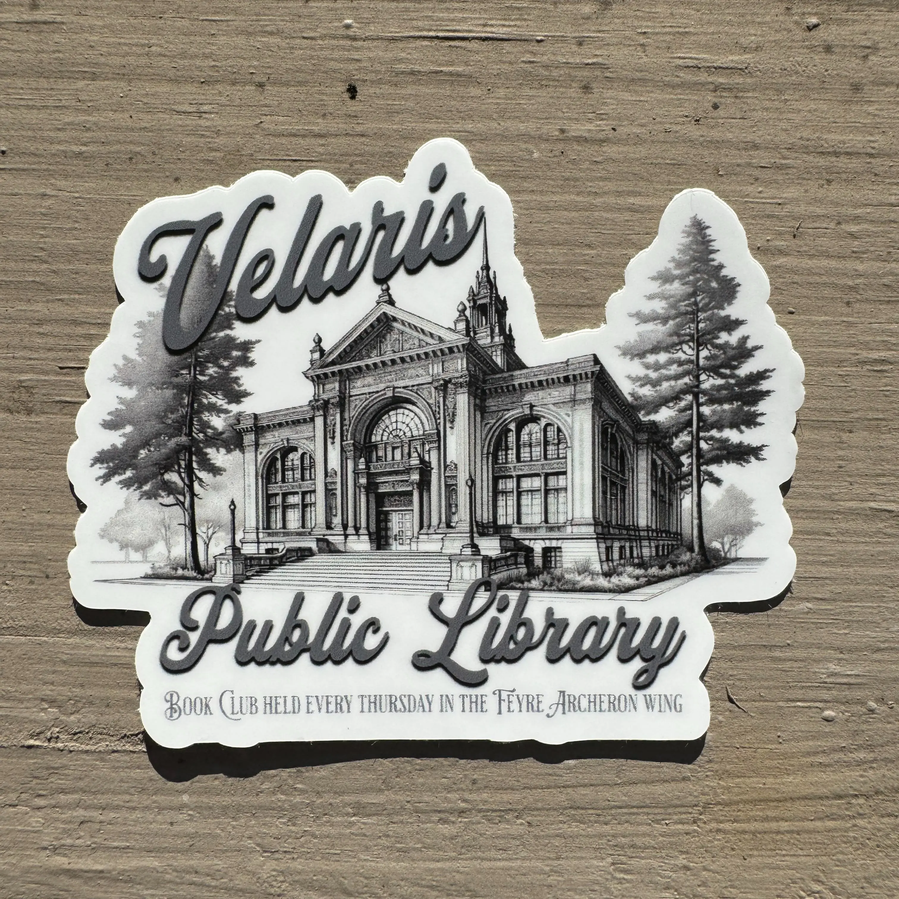 ACOTAR Velaris Library Officially Licensed Book Sticker