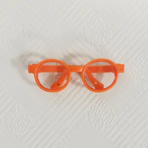 6.5 cm Transparent Plastic Glasses for Labubu Dolls, Perfect BJD Doll Sunglasses for 1/4 1/3 1/6 1/8 Scale, Unique Doll Accessories