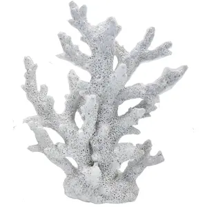 Beach Coastal Decor Coral Reef  Decor Coral Statue Sculpture ,Desk,Bathroom,Desktop Shelf Statue,Marine Themed Gifts