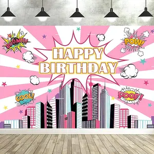Cute Monster Girl Monster Girl Tapestry Monster Girl High Birthday Party Supplies Photography Background Picture Cake Table Decor Banner