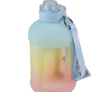Athletic works 640z motivational water jug Dual function Lid,Bra free leakproof Hydration Bottle