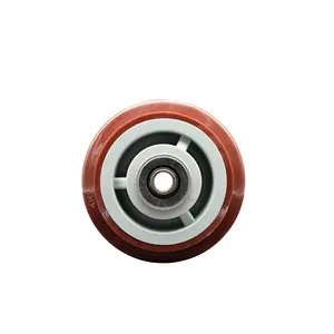 4" x 2" Polyurethane on Polyolefin Wheel Only with Roller Bearing - 1/2" Bore - 500 lbs Capacity per Wheel  -  Service Caster Brand