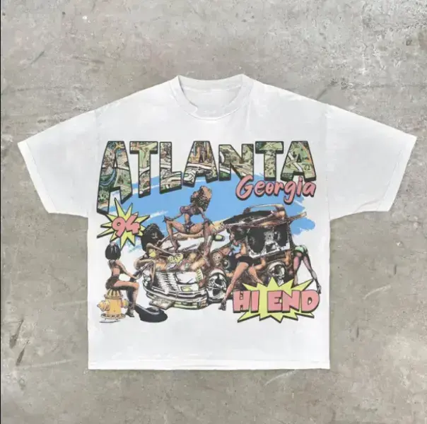 Atlanta Georgia Shirt, Street Style Retro Fashion Short Sleeve Tshirt, Unisex For Shirt, Gift For Fan, Gift For Him, Gift For Her Top Menswear Womenswear good graphic tees