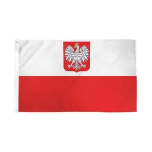 Poland Eagle National Wall Decor Flag, 2x3ft Polyester Dye Sublimation Print Banner, Home & Festive Event Backdrop Party Decoration Supplies, Wall Decor Flags