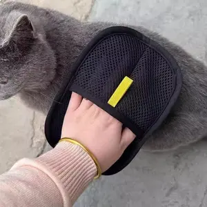 Pet Hair Removal Glove for Cats and Dogs, Flexible surface catches loose pet fur efficiently