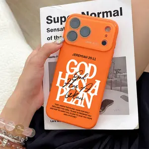 Chic "God Has A Plan" Collage Typography Phone Case Jeremiah 29:11 Inspirational Quote Smooth Matte Finish Skin-Friendly Grip Drop-Proof & Dust-Resistant Elevate Your Phone's Protection And Comfort For iPhone 17 16 15 14 13 12
