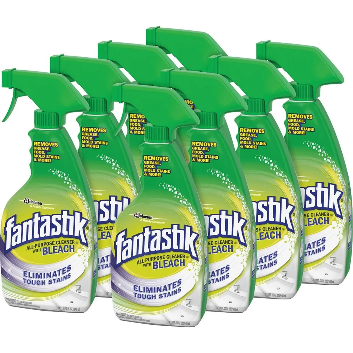 212 MAIN Fresh Household All-Purpose Bleach Spray Cleaner - Multi-Surface, Spray Type, 0.25 gal, SJN308685CT, Mold-Fighter for Kitchen Cleaning