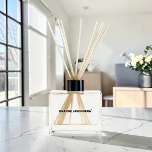 Grande Lavendera® Elegant Reed Diffuser with Custom Colored Reeds and Decorative Collars