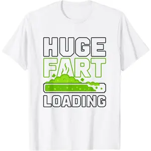 Huge Fart Loading Funny Farting Toilet Adult T-Shirt