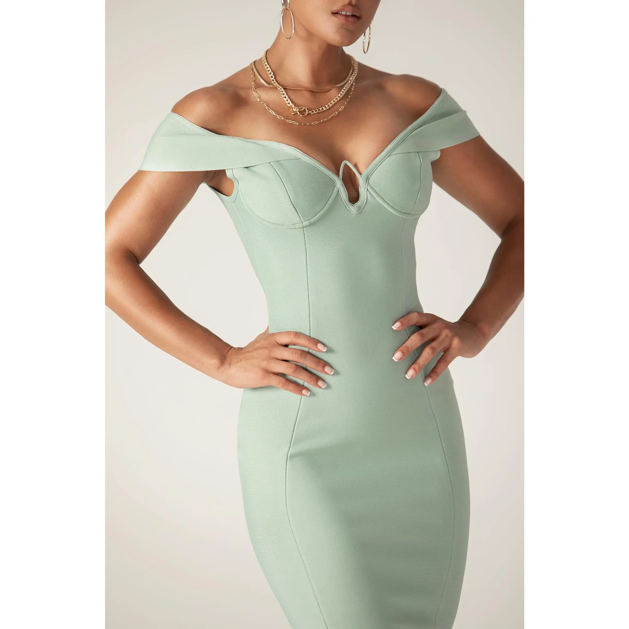 Jade Women's Off-Shoulder Bandage Dress Pistachio Green Bodycon Midi Dress with Stretchy Shapewear Fit - Elegant Evening, Date Night & Party Wear Outfit - Womenswear Fashion - TikTok Shop Jade Women's Off-Shoulder Bandage Dress Pistachio Green Bodycon Midi Dress with Stretchy Shapewear Fit - Elegant Evening, Date Night & Party Wear Outfit - Womenswear Fashion - TikTok Shop