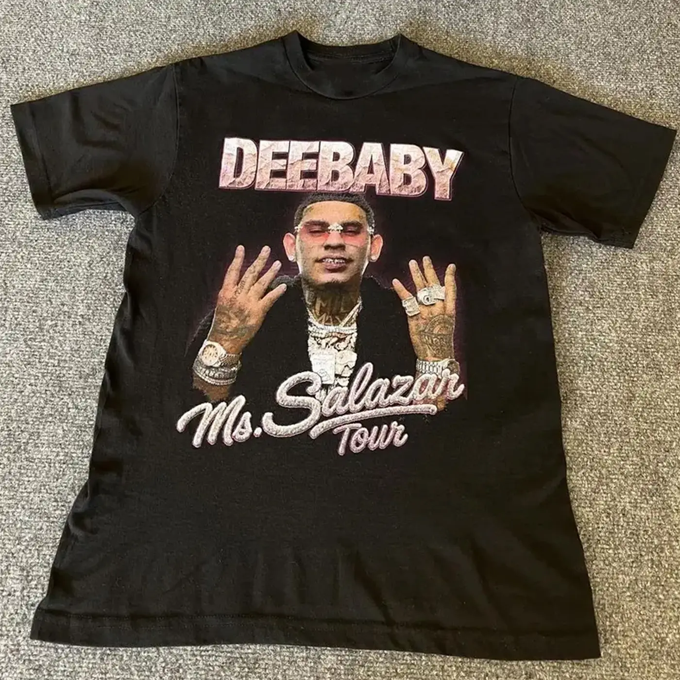 DeeBaby Texas Hip Hop Streetwear Vintage Graphic Tee HY6889