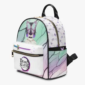 Shinobu Demon Slayer PU Leather Mini Backpack – Pastel Gradient Edition