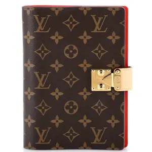 Pre-owned Louis Vuitton Canvas Coated Small Leather Goods Paul Notebook Cover Monogram Canvas MM by Rebag