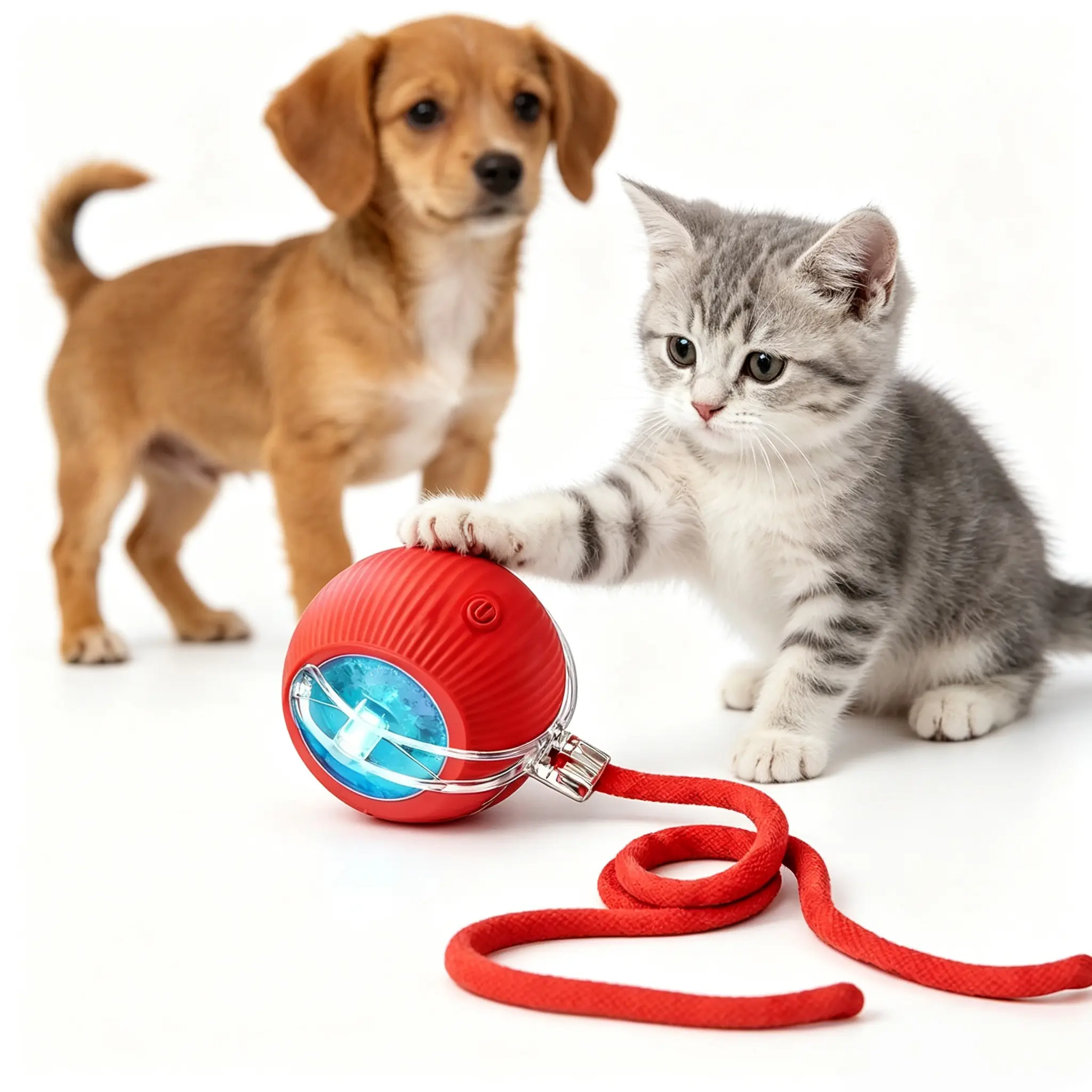 Electric Interactive Pet Ball, USB Rechargeable Rolling Toy with Multiple Modes, Durable Automatic Ball for Cat Dog Daily Entertainment
