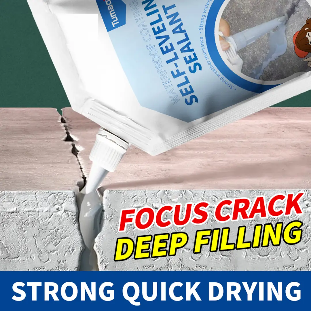 Cracks Concrete Caulking Adhesive, Concrete Sealant Waterproof RepairRepair Agent Crack Filler,penetrates deep into cracks, bonds thoroughly, highly