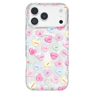 Sweet Hearts Glitter iPhone Case