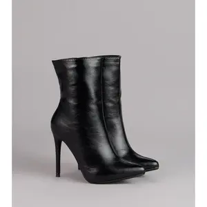 Bold Step Faux Leather Booties