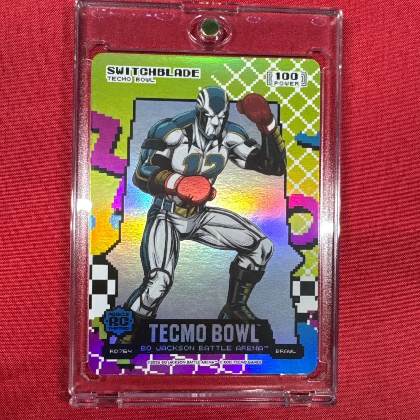 2026 Bo Jackson Battle Arena - "Switchblade" - Travis Hunter (RC) - *80s Variation - Tecmo Bowl Card