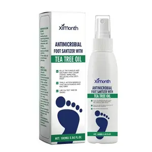 Antimicrobial Foot Sanitizer with Tea Tree Oil: Kills Athlete's Foot Fungus & Odor-Causing Bacteria