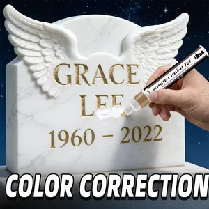 Color Correction Pen for Monuments, Pet Memorial, Multiple Colors, Fade-Resistant, Inscription Repair, Jokjok Brand