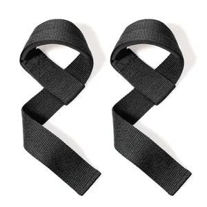 Lifting Straps 24" (Pair) - 5mm Padded Durable Wrist Straps, Cotton Weightlifting Straps with Silicone Non-Slip Grip, 23.6*1.5 inches Heavy-Duty Straps for Powerlifting Deadlift, Pull Ups & Dumbbell Training, Gym Workout Lifting Straps for Men & Women